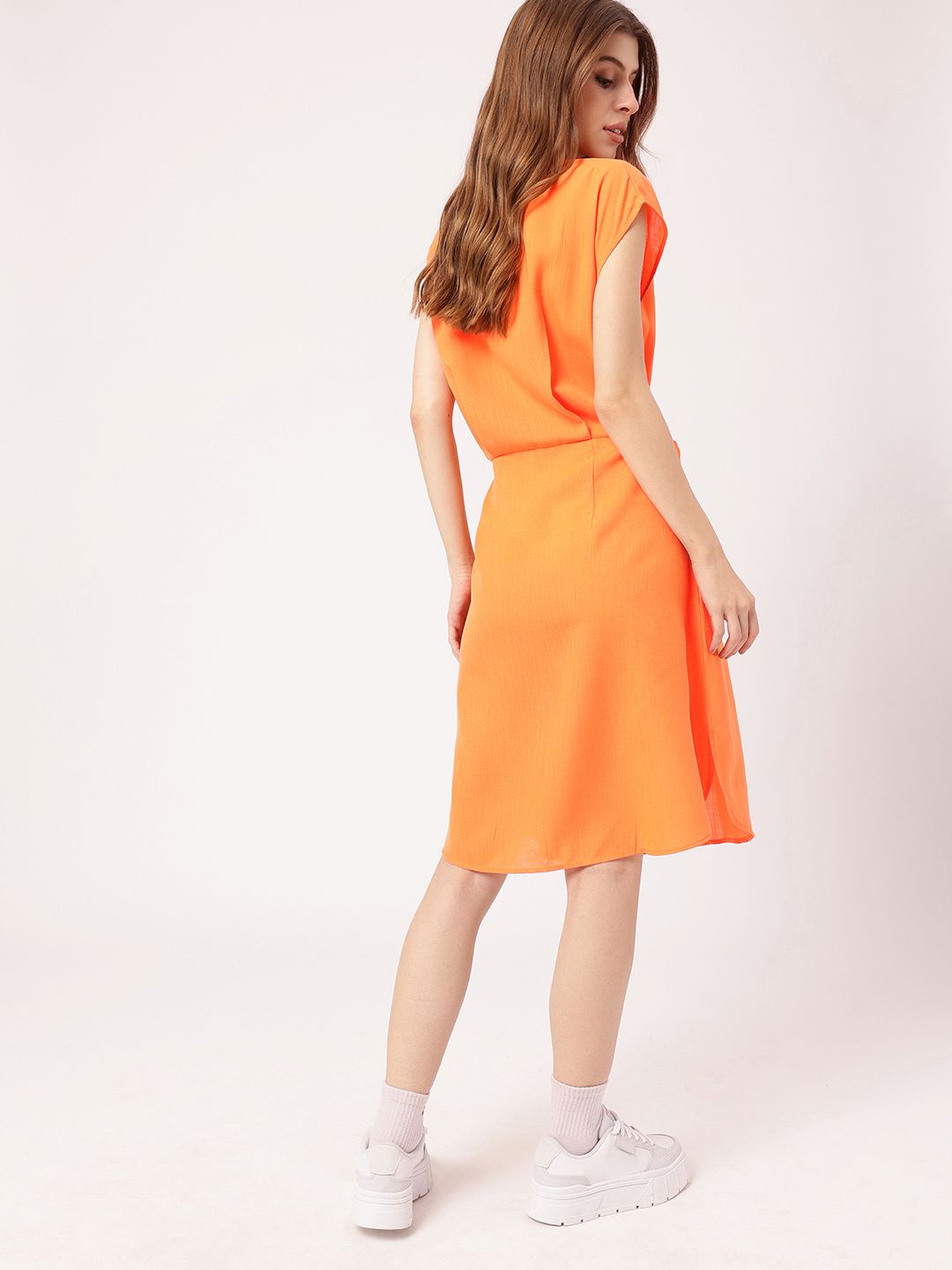 Femme Radiate In Ribbon Shirt Style Dress