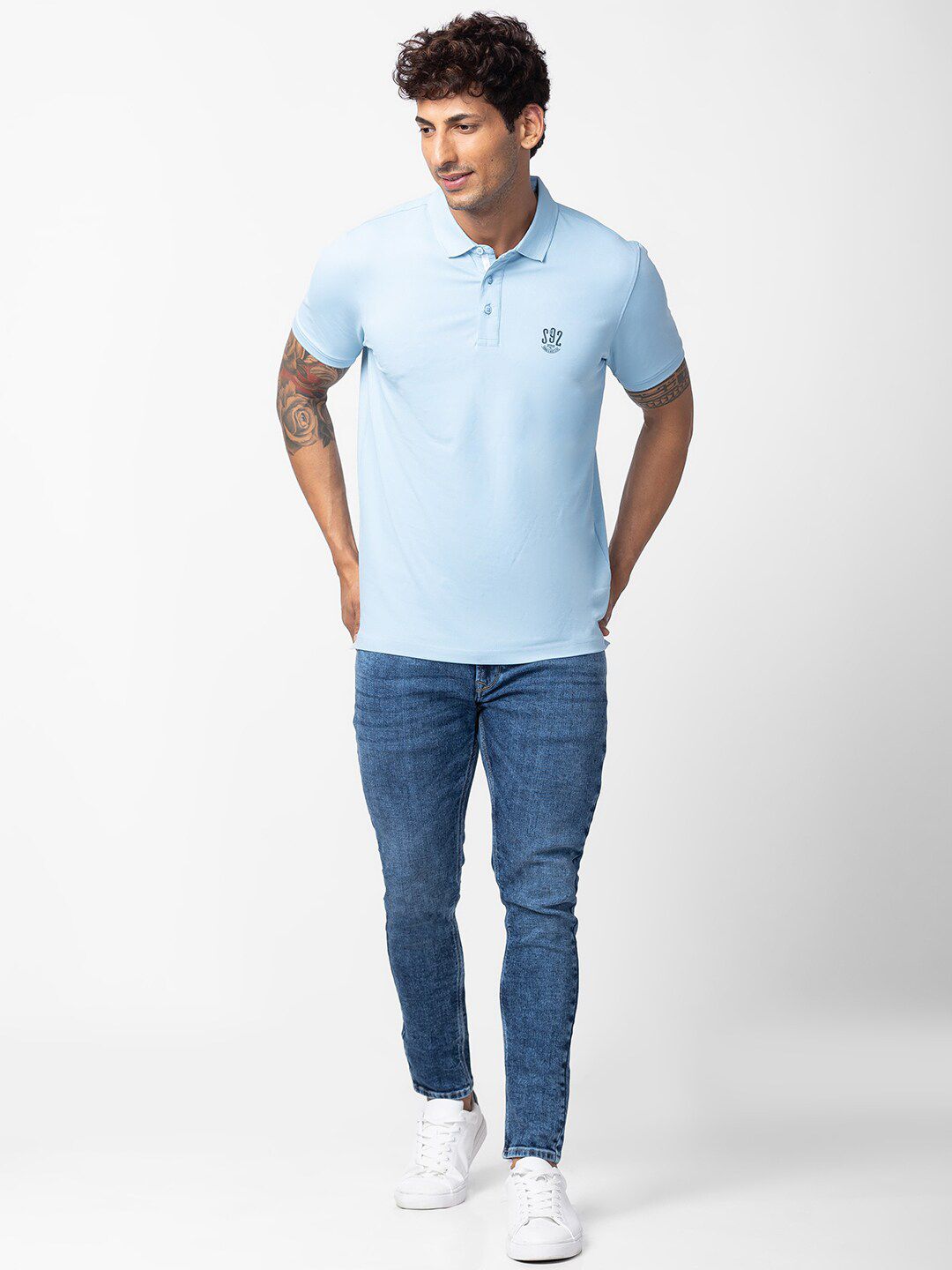 SPYKAR Men Cotton Polo Collar T-shirt