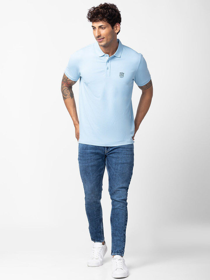 SPYKAR Men Cotton Polo Collar T-shirt