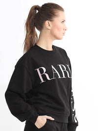 RAREISM Typographic Printed Cotton Sweatshirt