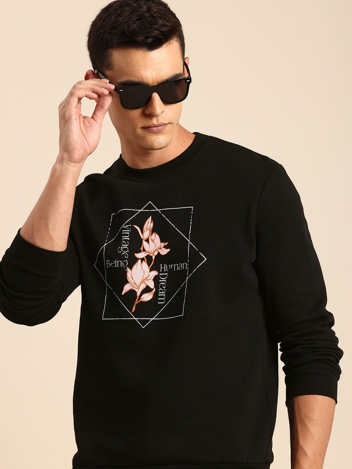 Being Human Pure Cotton Printed Sweatshirt