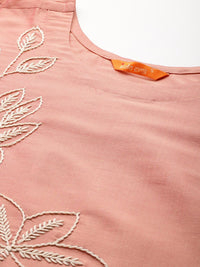 Indo Era Floral Embroidered Thread Work Kurta with Trousers