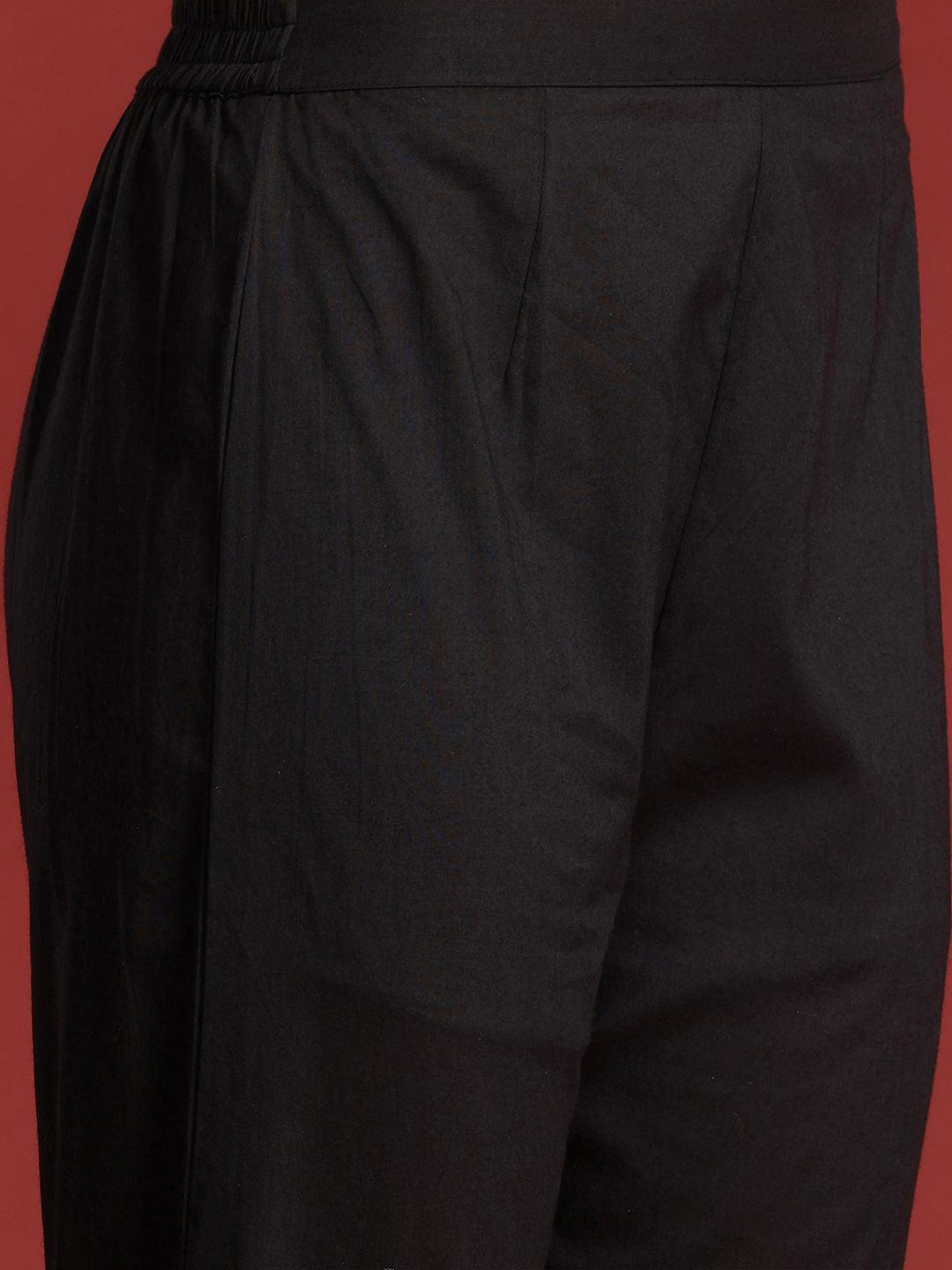 Anouk Panelled Kurta with Trousers & Dupatta
