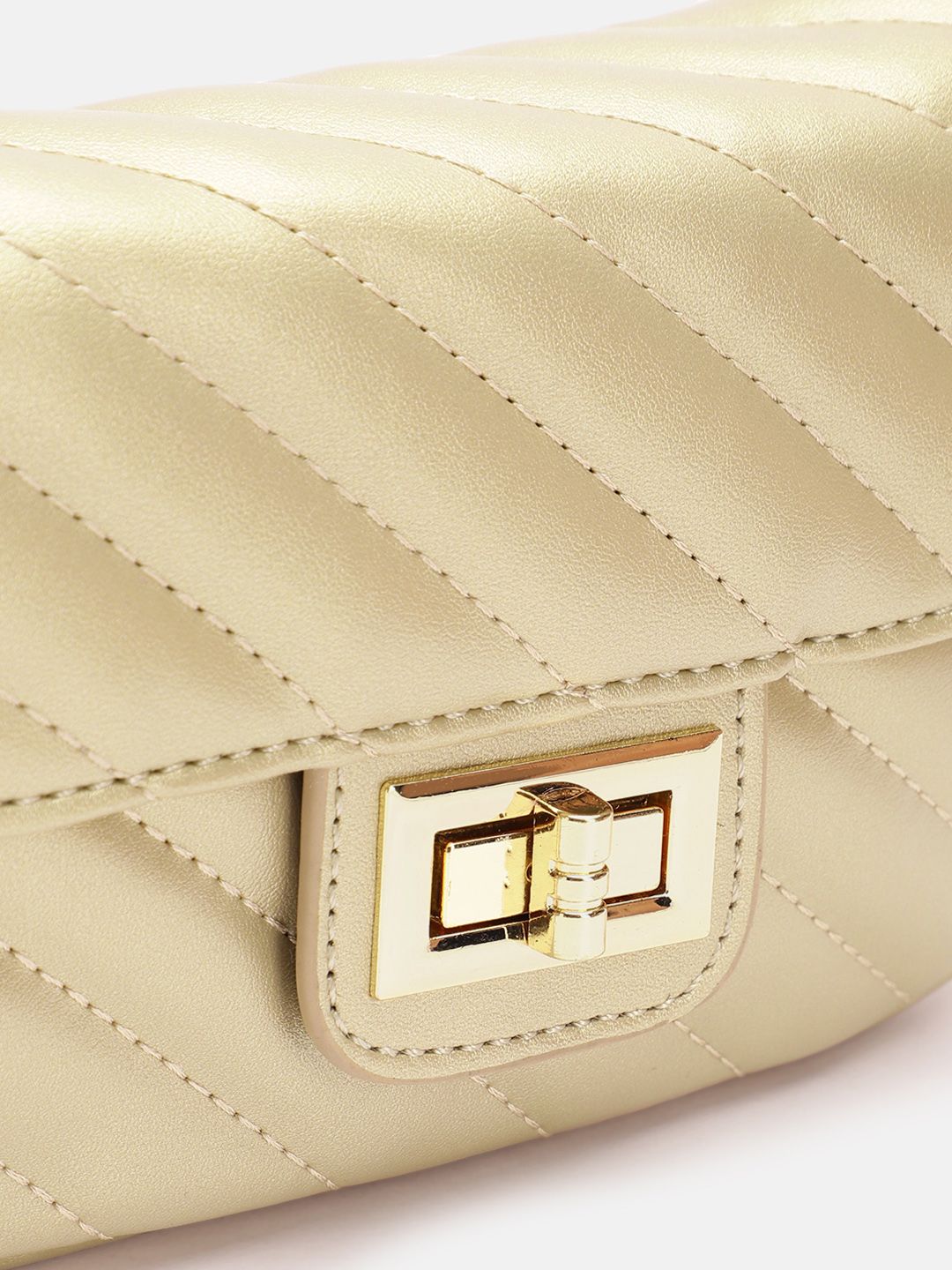 Lino Perros Structured Sling Bag with Quilted Detail