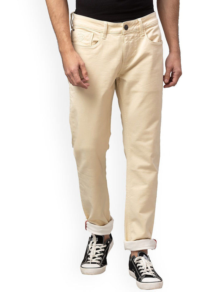 Being Human Men Beige Slim Fit Jeans