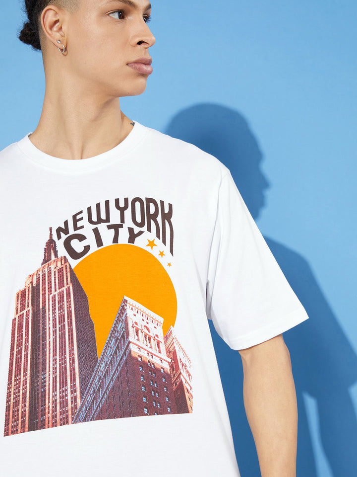 DILLINGER Printed Cotton Oversized T-shirt