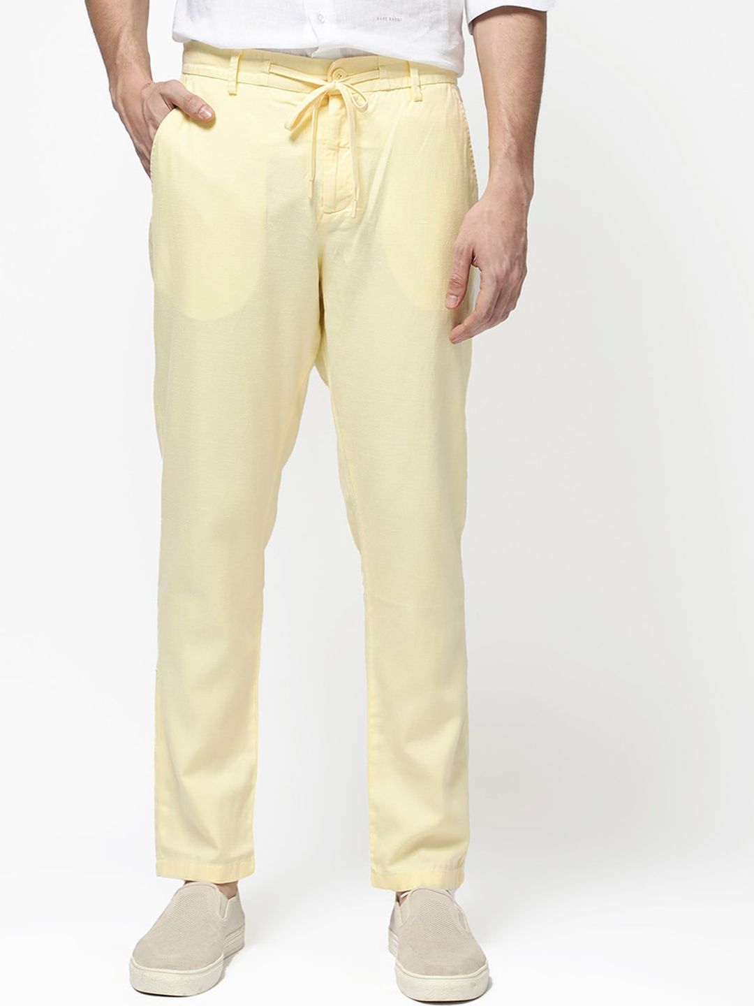 RARE RABBIT Men Reric Mid Rise Regular Fit Trouser