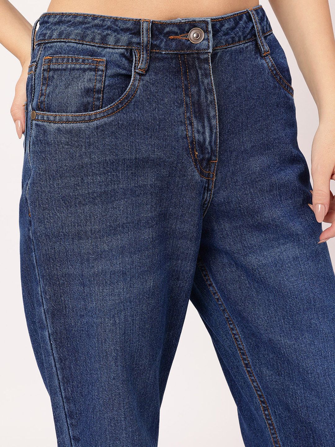 DressBerry Women Effortlessly Cool Whiskers & Chevrons Jeans