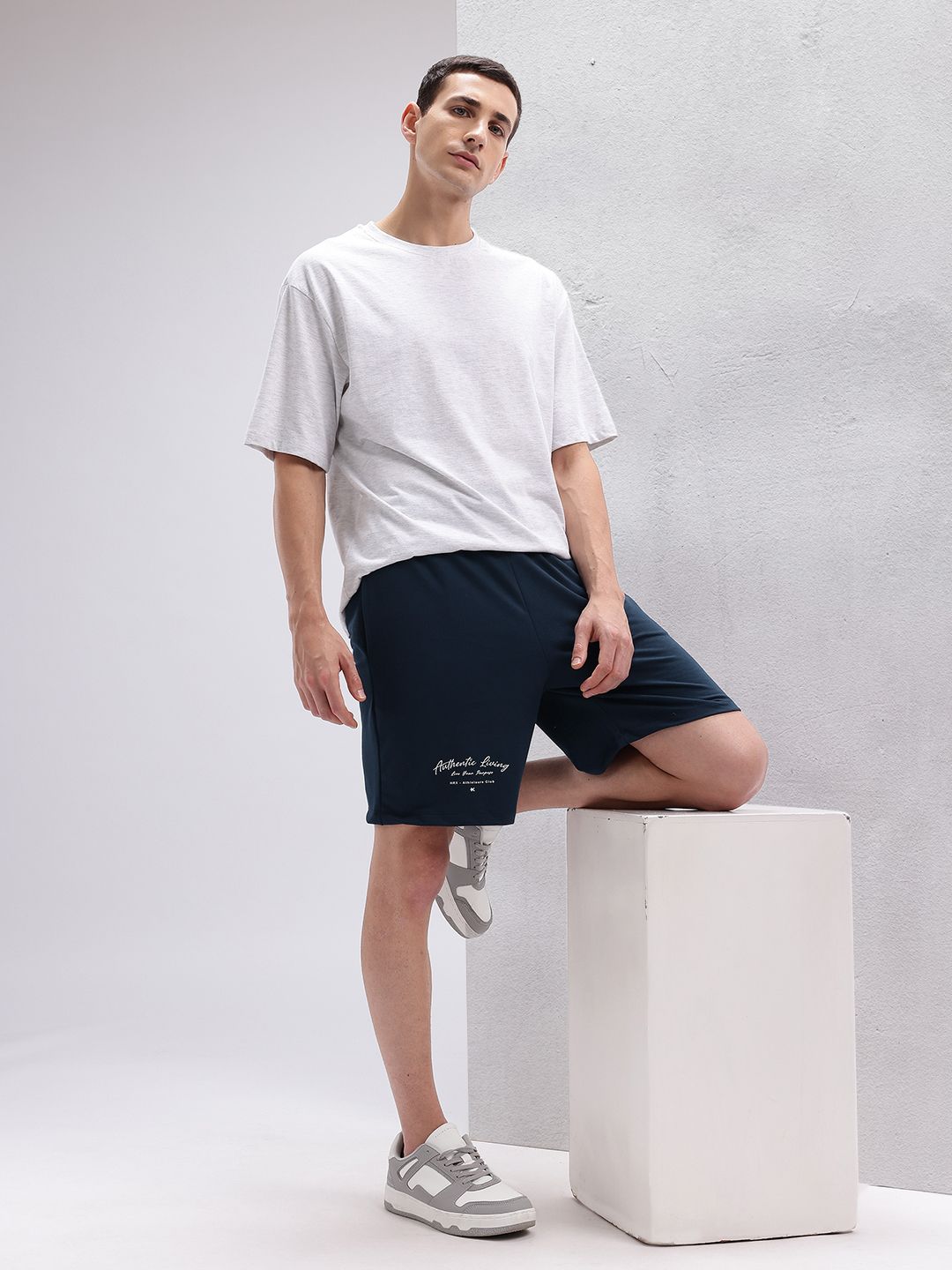 HRX by Hrithik Roshan Men Typography Print Detail Lifestyle Shorts
