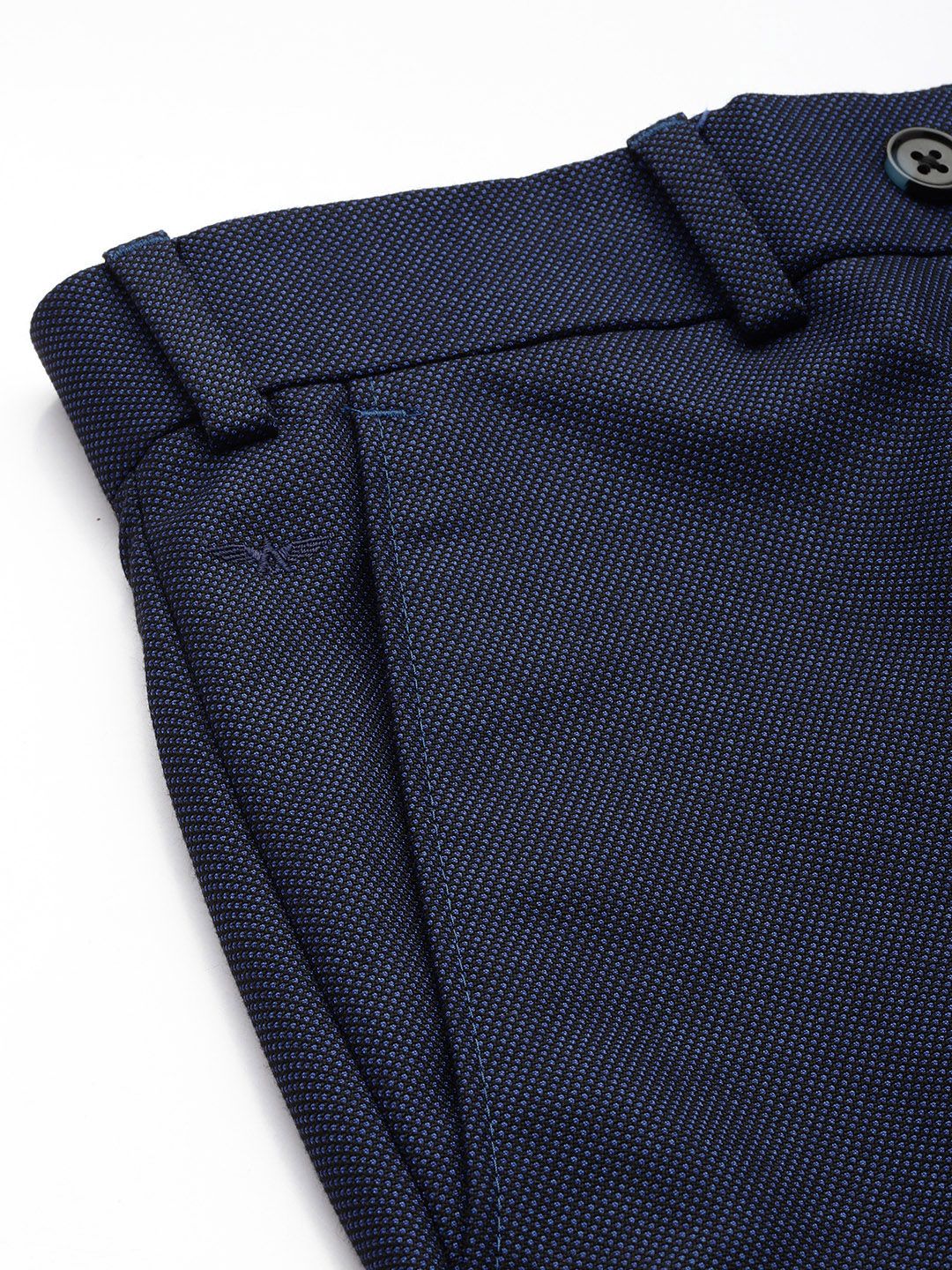 Park Avenue Men Textured Formal Trousers
