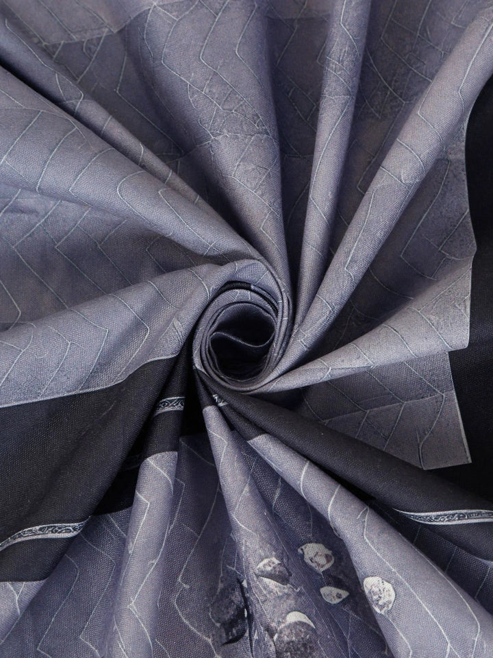 KLOTTHE Grey 400 TC King Bedsheet with 2 Pillow Covers