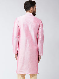 Sojanya (Sejak 1958), Mens Pink Dupion Silk SAHAJA Kurta Panjang