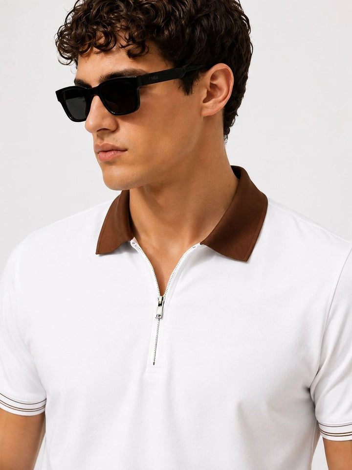 ADRO Men Polo Collar T-shirt
