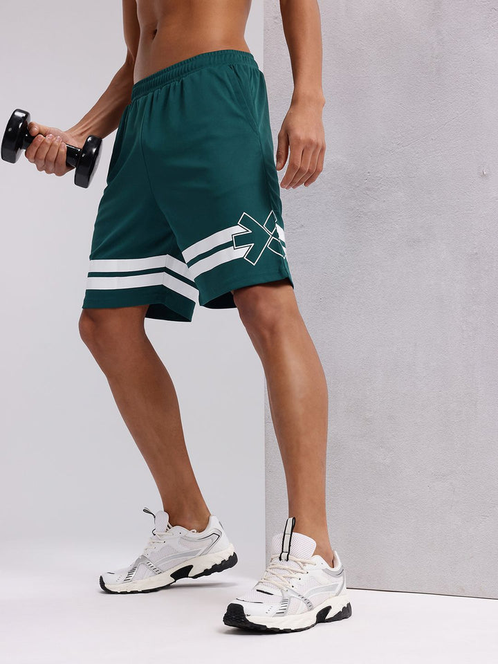 HRX by Hrithik Roshan Men Striped Training Shorts