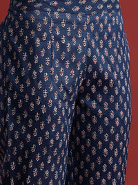 Anouk Printed Pure Cotton Kurta with Trousers & Dupatta