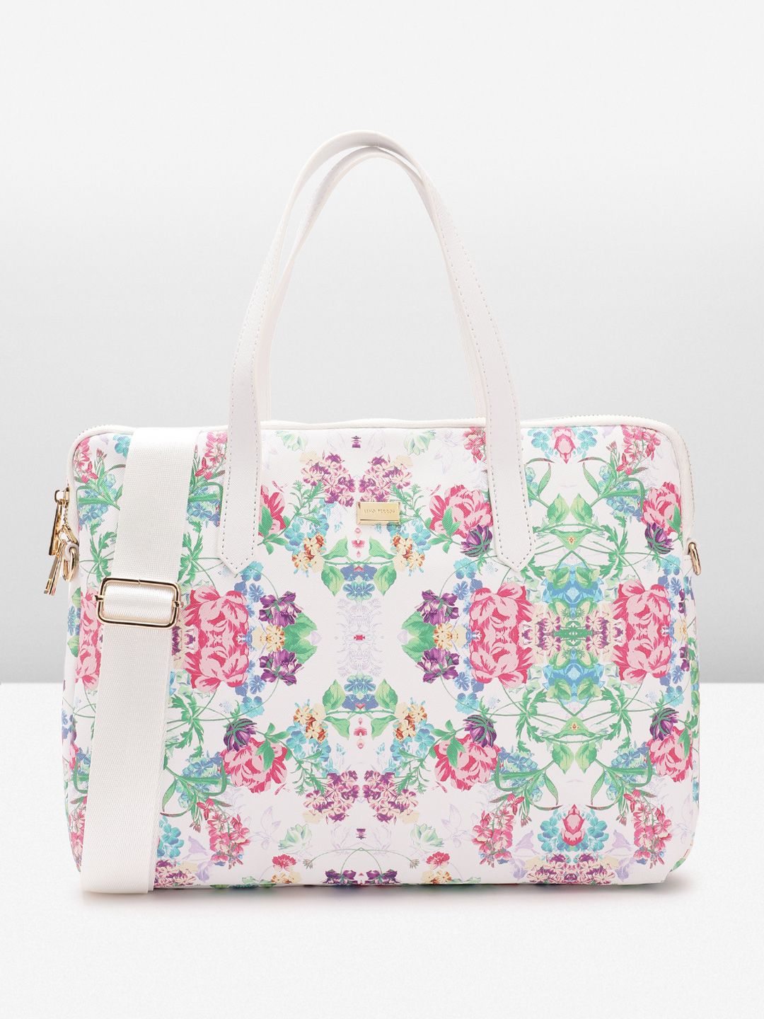 Lino Perros Women Floral Printed Laptop Bag- Upto 16 Inch