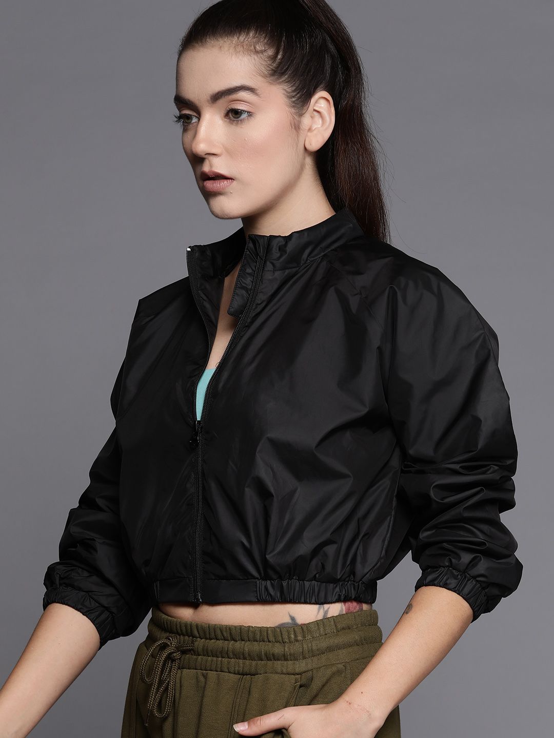 HRX by Hrithik Roshan Rapid-Dry Crop Training Jacket