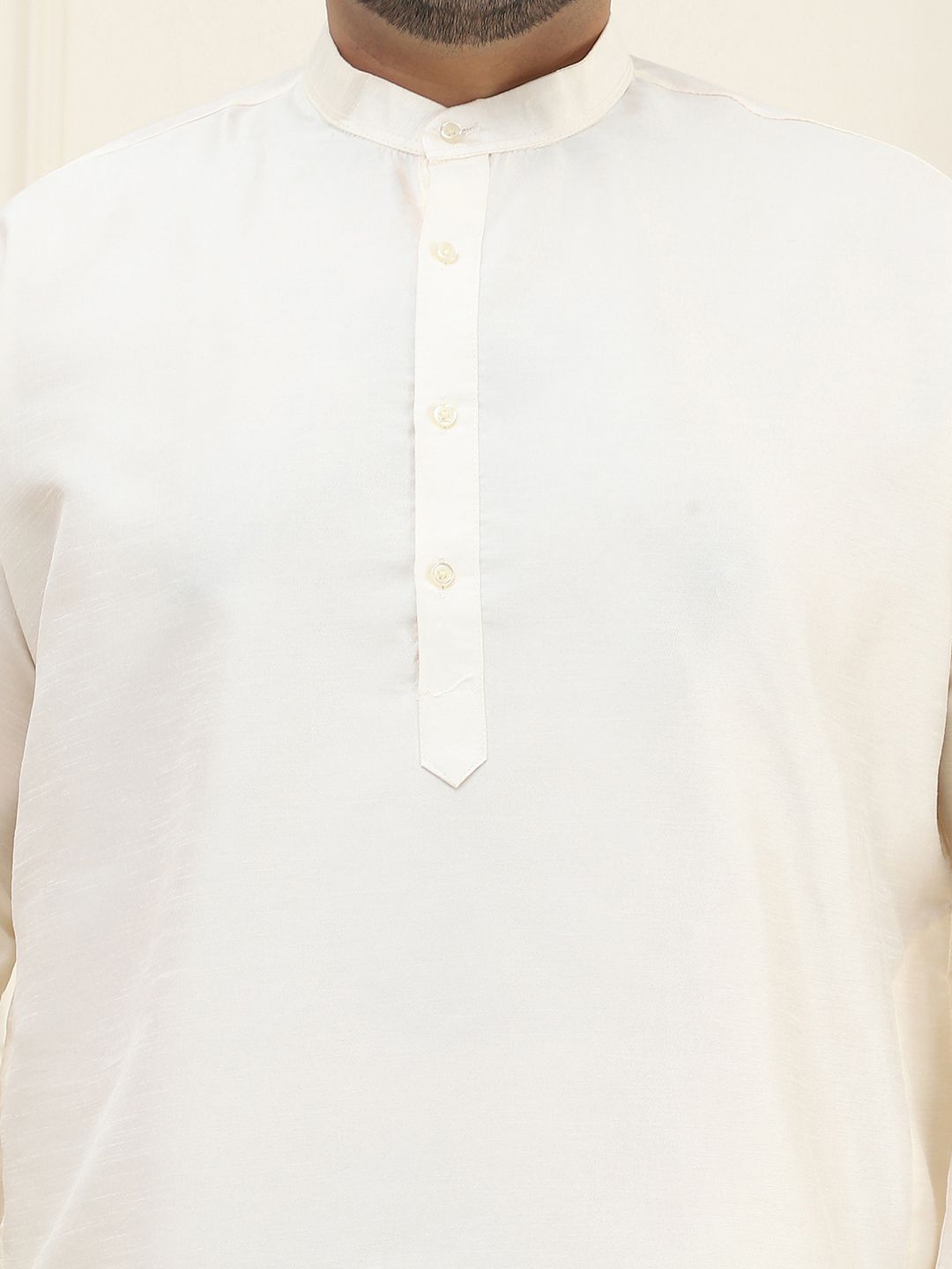 SOJANYA PLUS Size Men Off White Kurta