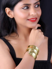VOGUE PANASH Gold-Plated Cuff Bracelets