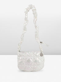 DressBerry Quilted Shoulder Bag with Iridescent Finish