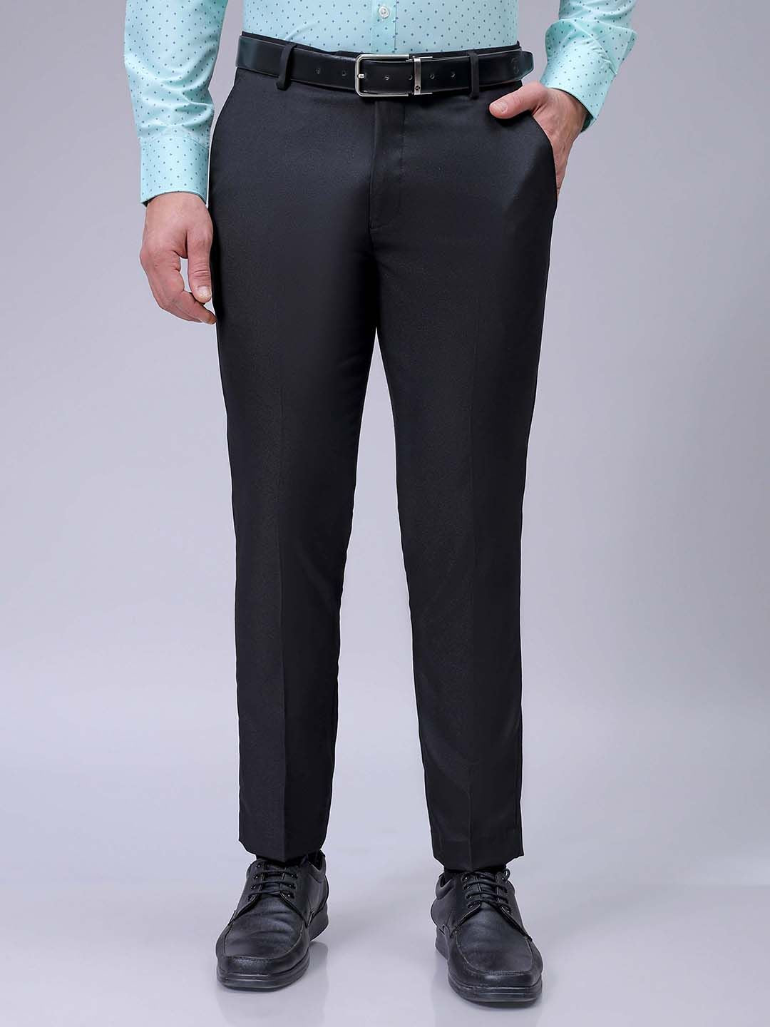 The Indian Garage Co. X Luxe Men Slim Fit Formal Trousers