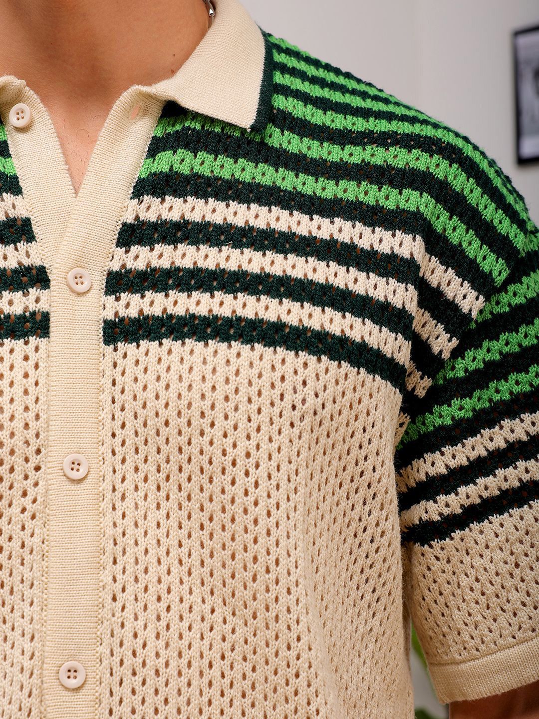 The Indian Garage Co Striped Spread Collar Relaxed Fit Shirt