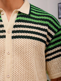 The Indian Garage Co Striped Spread Collar Relaxed Fit Shirt