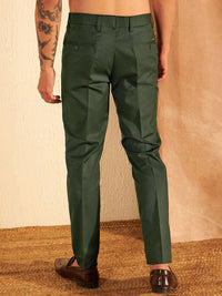 DENNISON Men Smart Tapered Fit Easy Wash Trousers