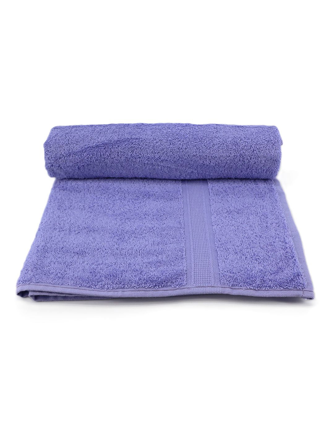 BOMBAY DYEING Blue Santino 550 GSM Pure Cotton Solid Bath Towel