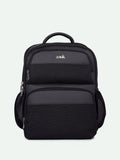 Zouk Jet Unisex Padded Vegan Leather Backpack-up hingga 16 inci