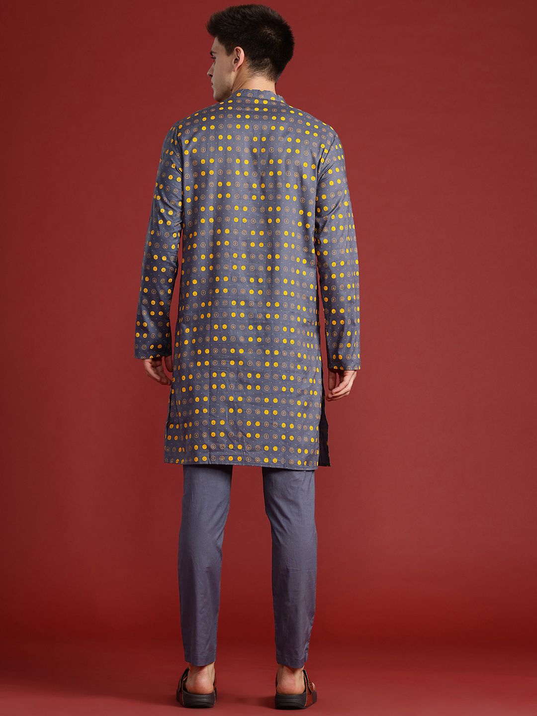 Anouk Printed Regular Pure Cotton Kurta with Trousers
