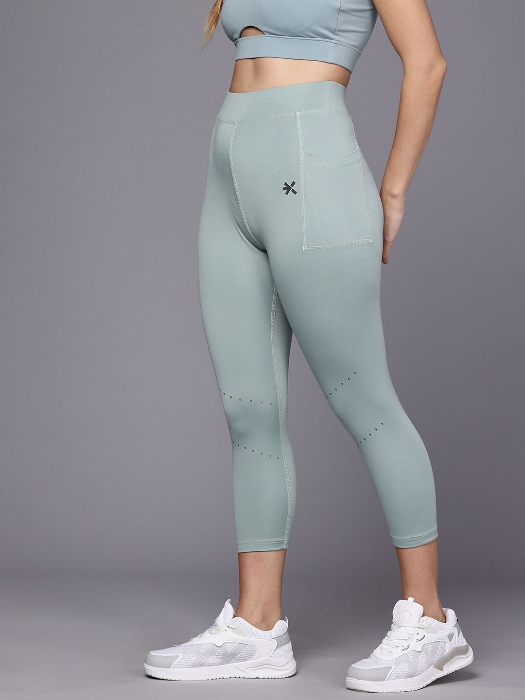 HRX by Hrithik Roshan Women PERFORMANCEBONDED Rapid-Dry Running Tights AW24_W_TG_KRS001_03