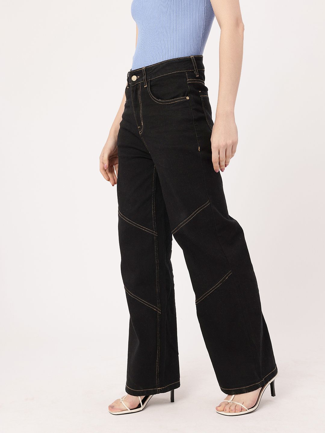 DressBerry Women Backstreet Non-Fade Straight Fit Jeans
