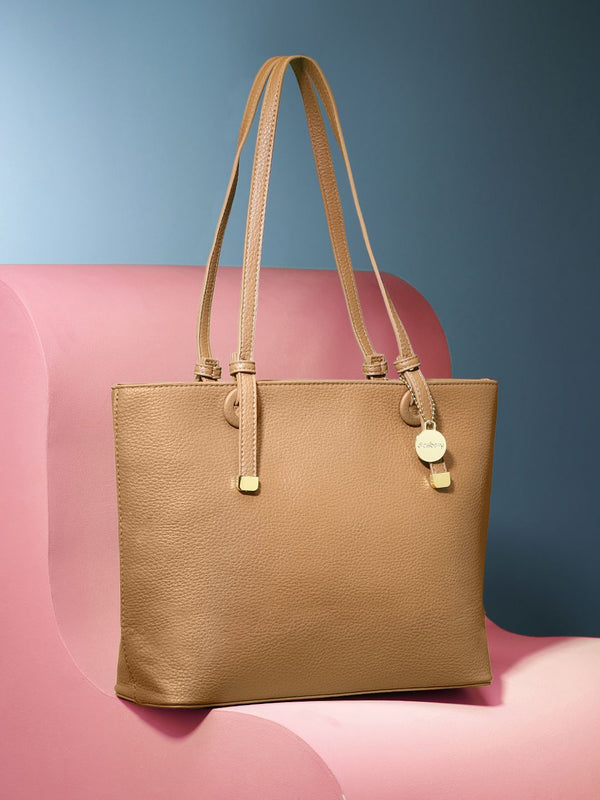 DressBerry Textured Structured Shoulder Bag