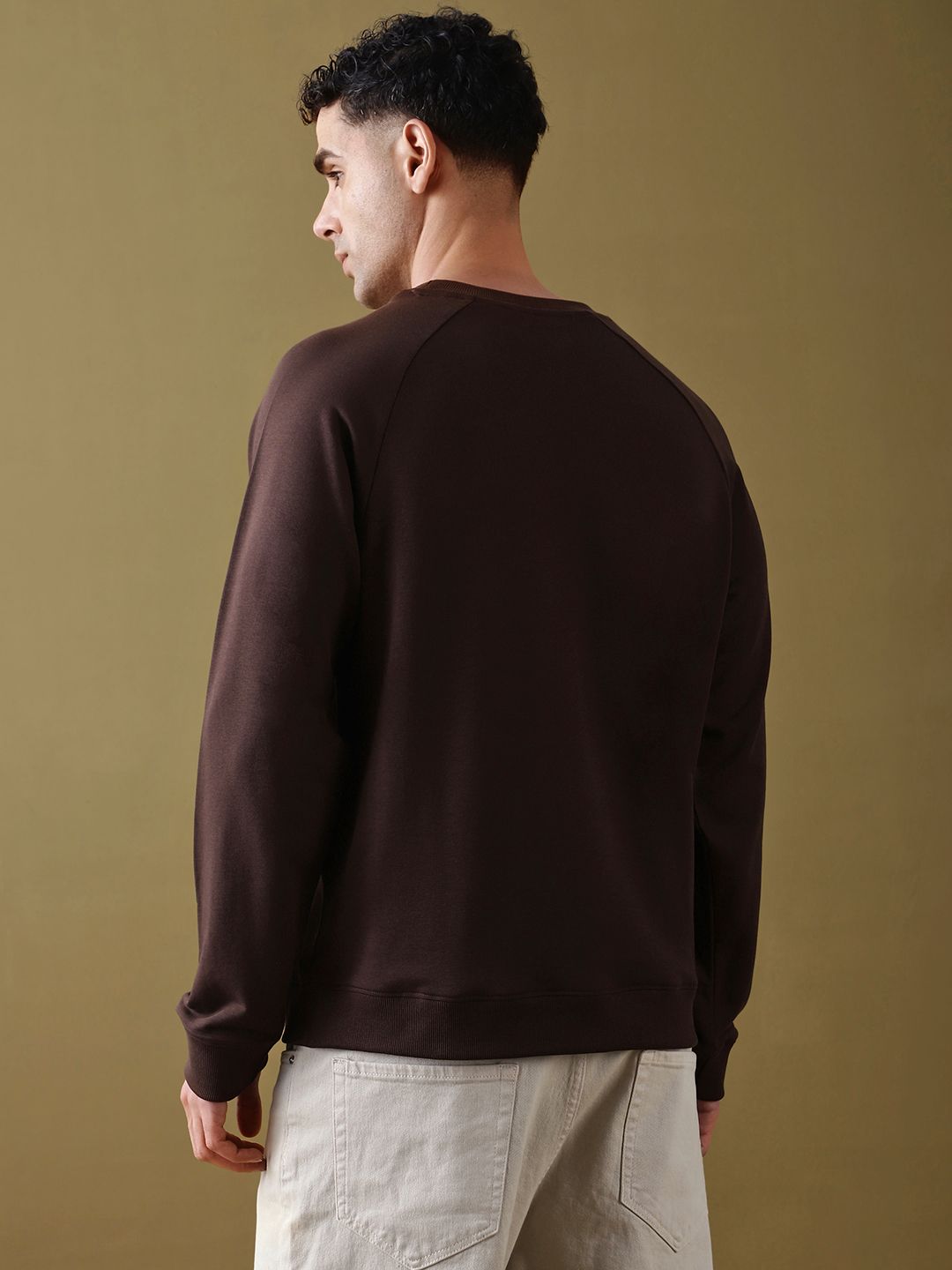 Dillinger Men Besar Kapas Soft Lengan Panjang Lengan Panjang Raglan T-Shirt