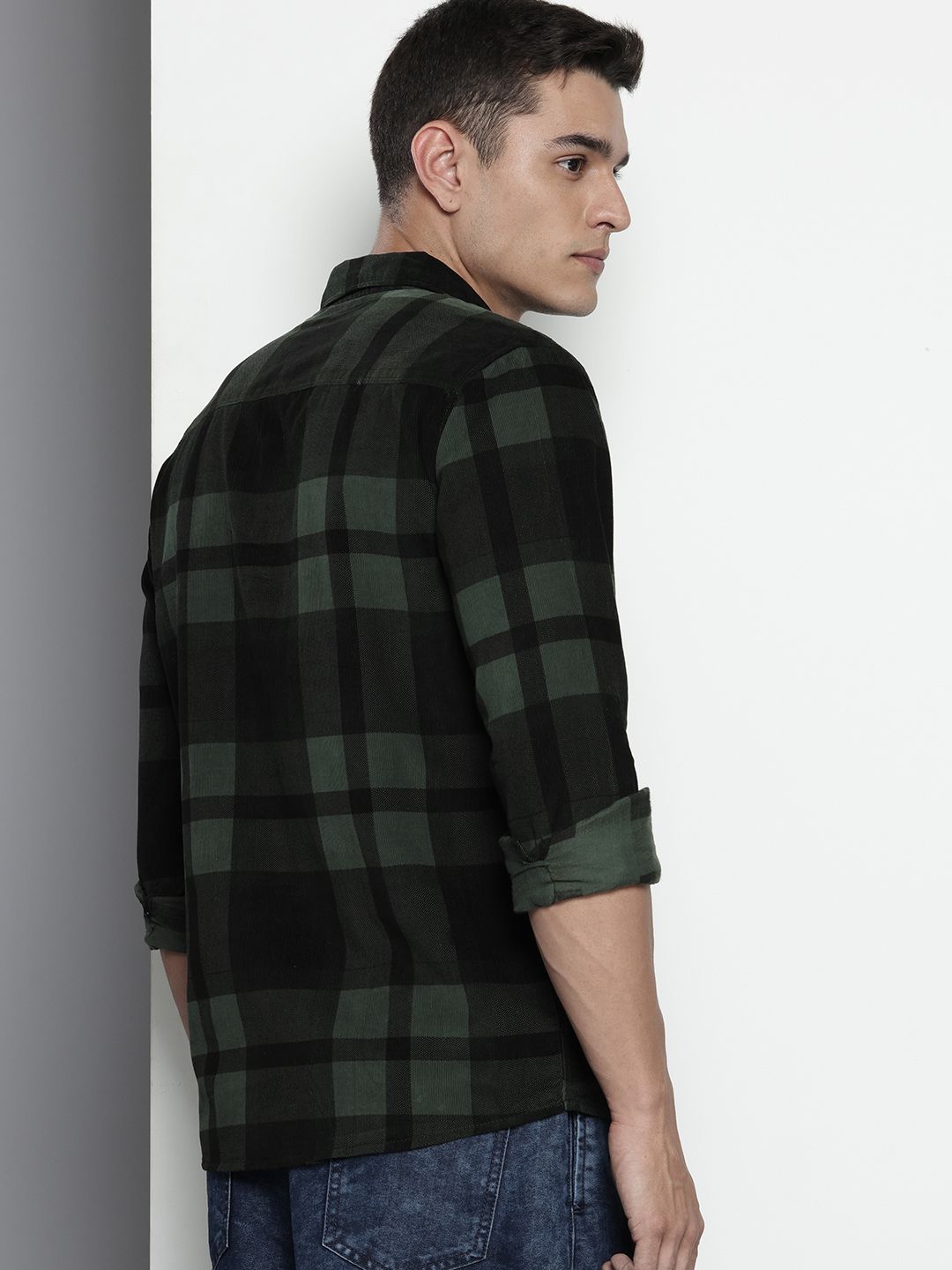 The Indian Garage Co Pure Cotton Checked Casual Shirt