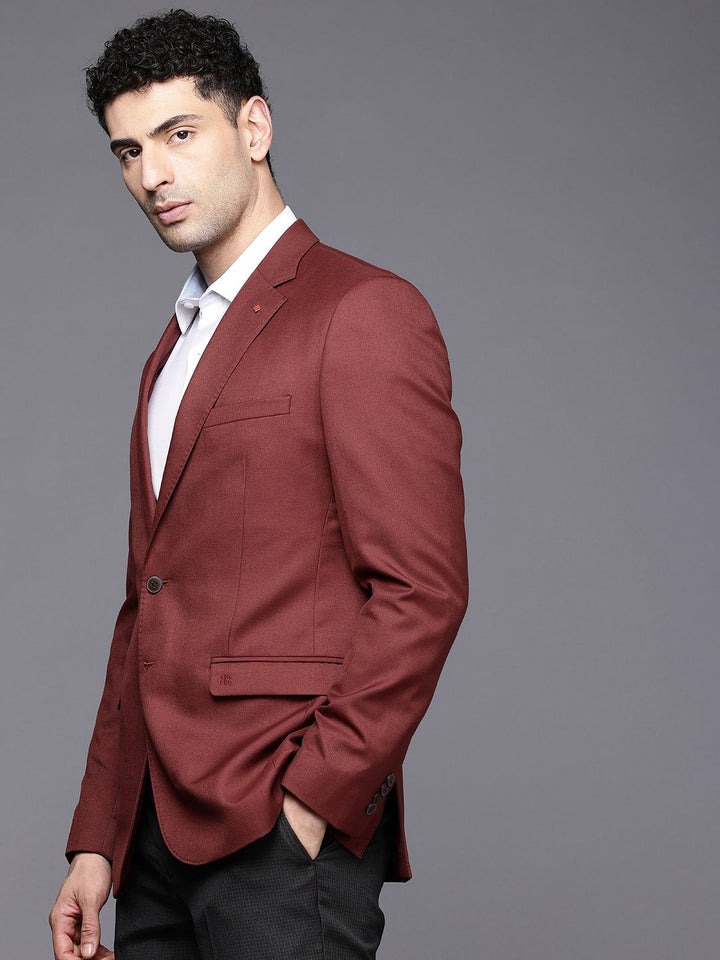Raymond Contemporary Fit Single-Breasted Formal Blazer