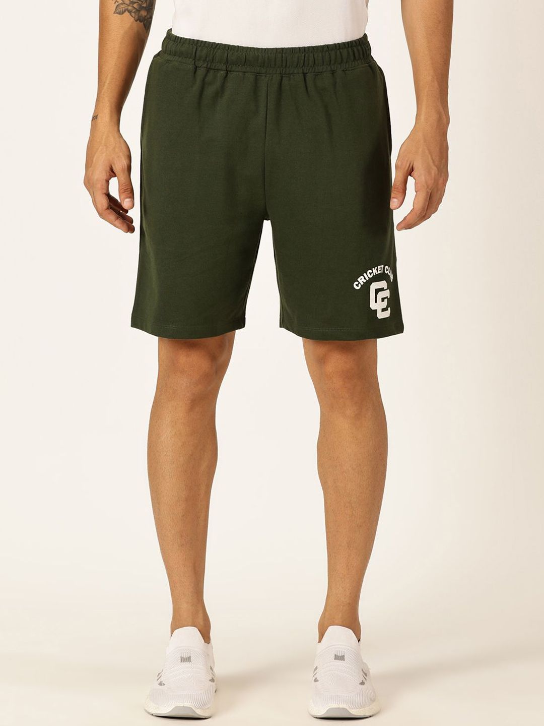 Thomas Scott Men Mid-Rise Cotton Shorts
