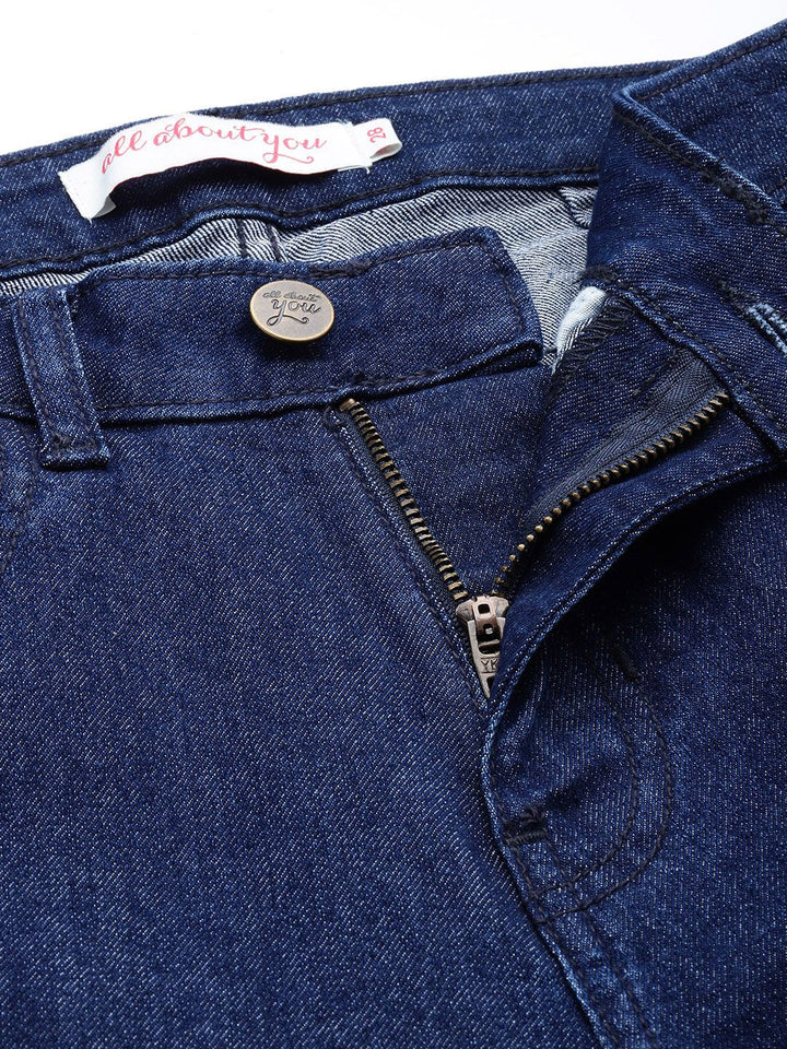 all about you Women Slim Bootcut High-Rise Stretchable Jeans