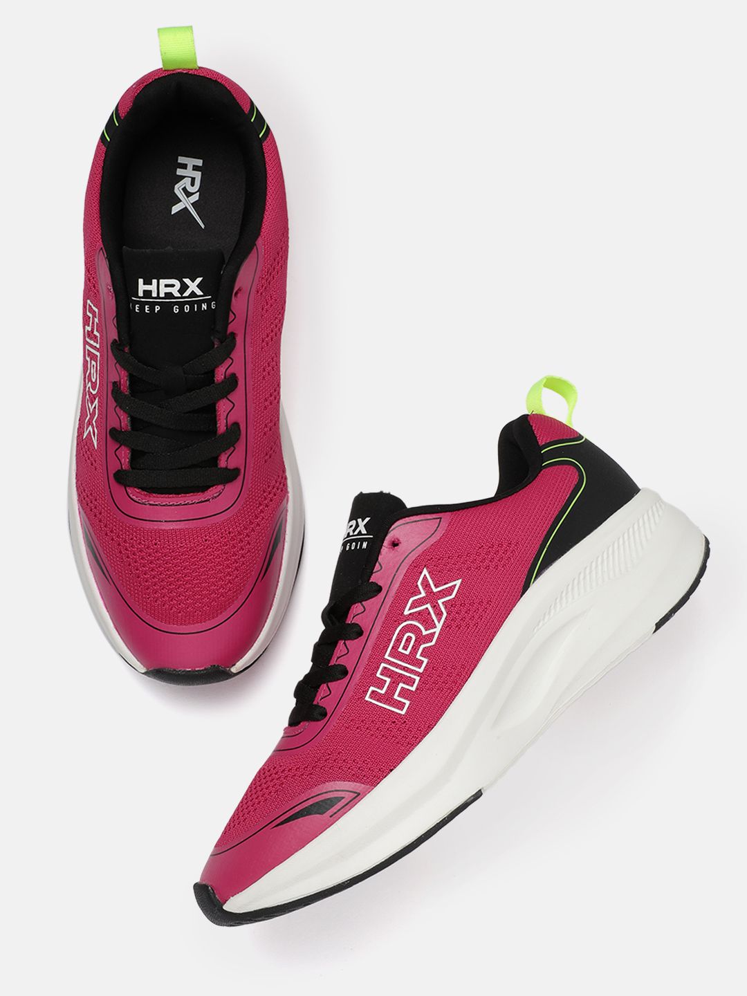 HRX by Hrithik Roshan Women Woven Design Pickleball Shoes