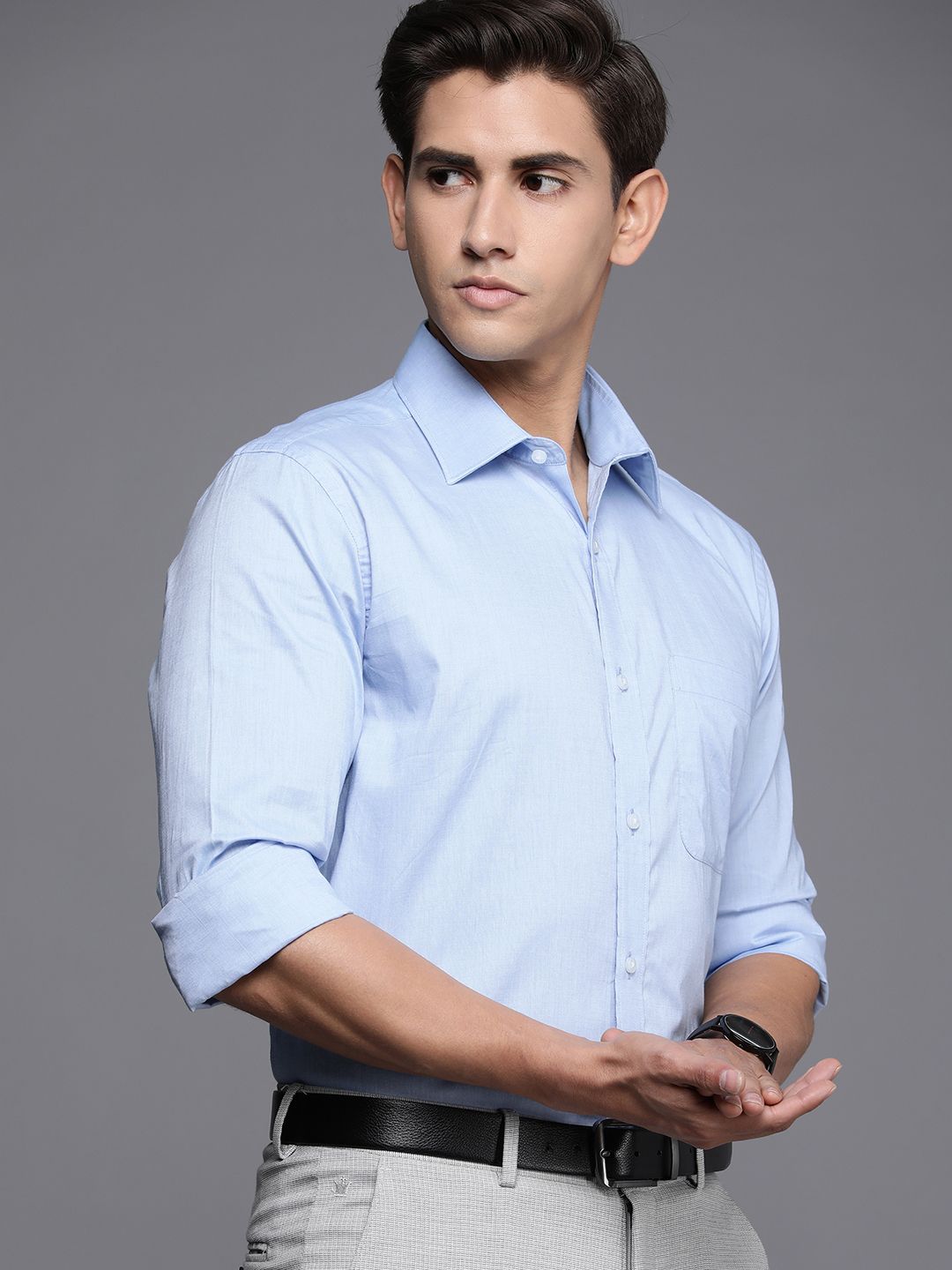 Raymond Pure Cotton Opaque Shirt