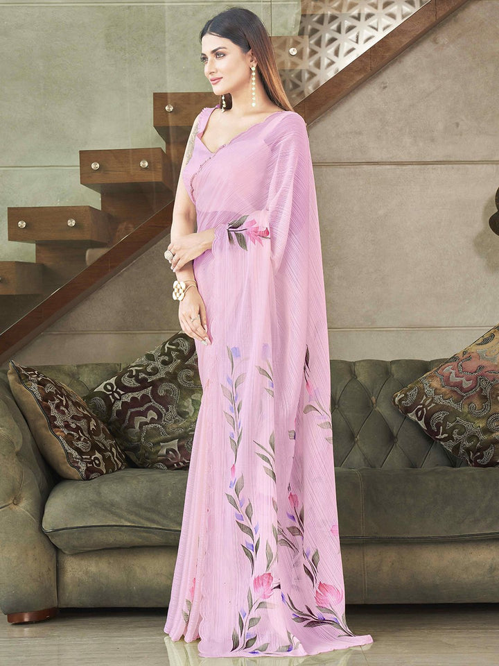 Tikhi Imli Floral Embellished Sequinned Saree