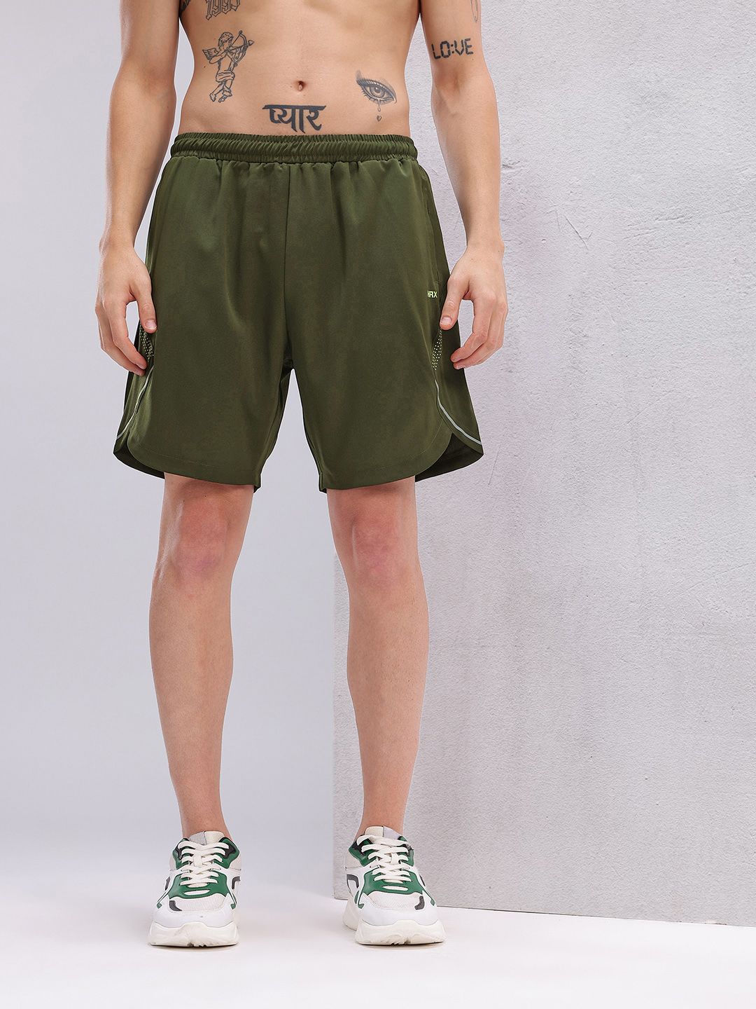 HRX by Hrithik Roshan Men Reflective Detail Training Shorts