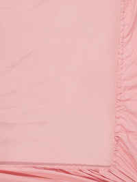 Myntra Elegant Homes Mesra Kulit Merah Jambu 300 TC Dilengkapi Cadar Tempat Tidur King Halus & 2 Sarung Bantal