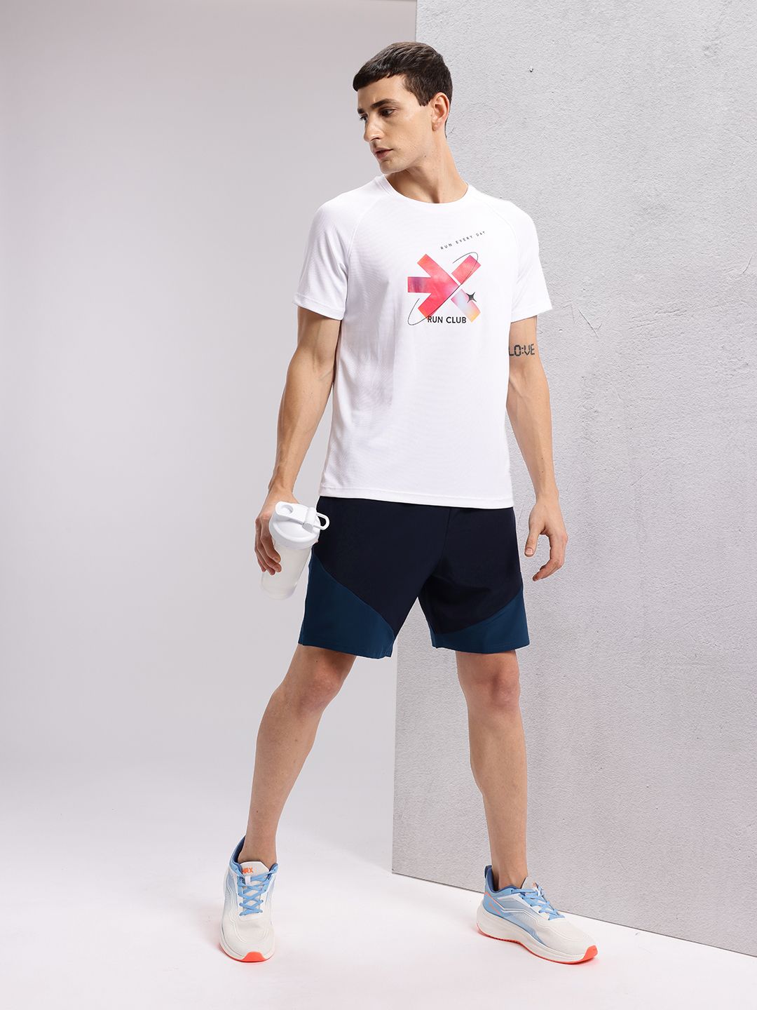 HRX by Hrithik Roshan Men Colourblocked Running Shorts