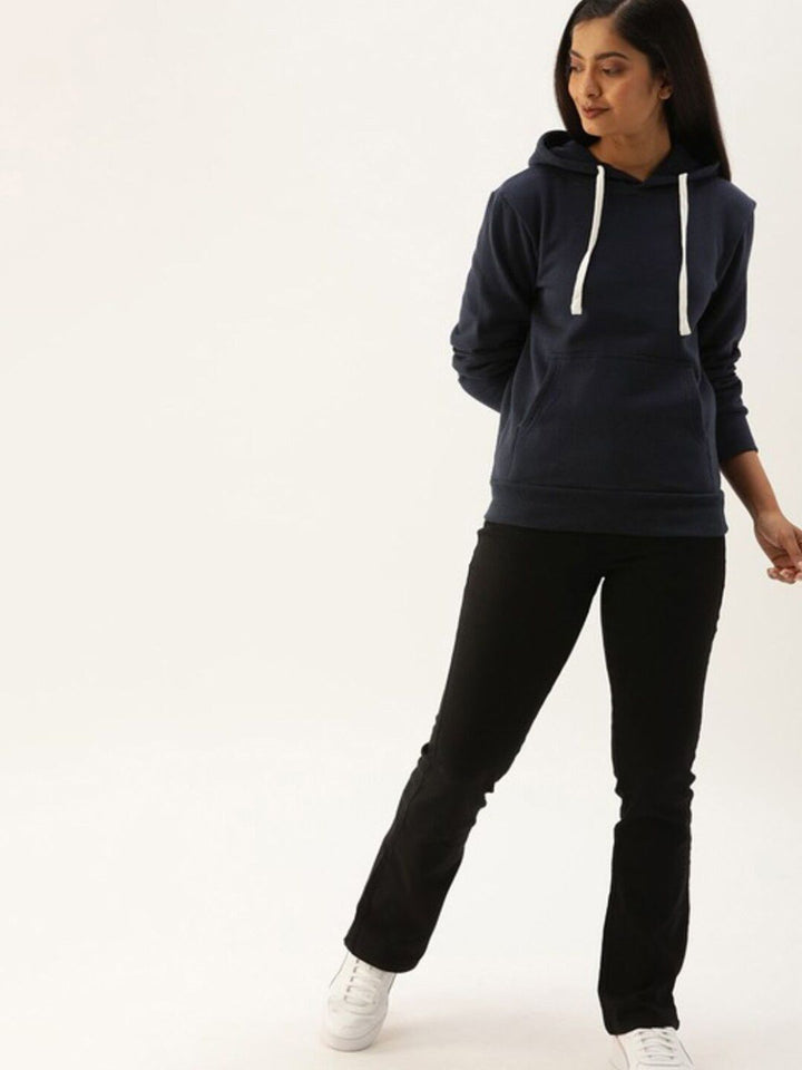 Kampus Sutra Wanita Tentera Laut Blue Hooded Sweatshirt