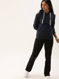 Kampus Sutra Wanita Tentera Laut Blue Hooded Sweatshirt