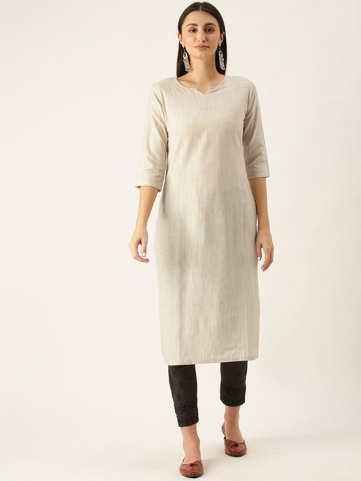 KALINI Women Flared Sleeves Mirror Work Kurta