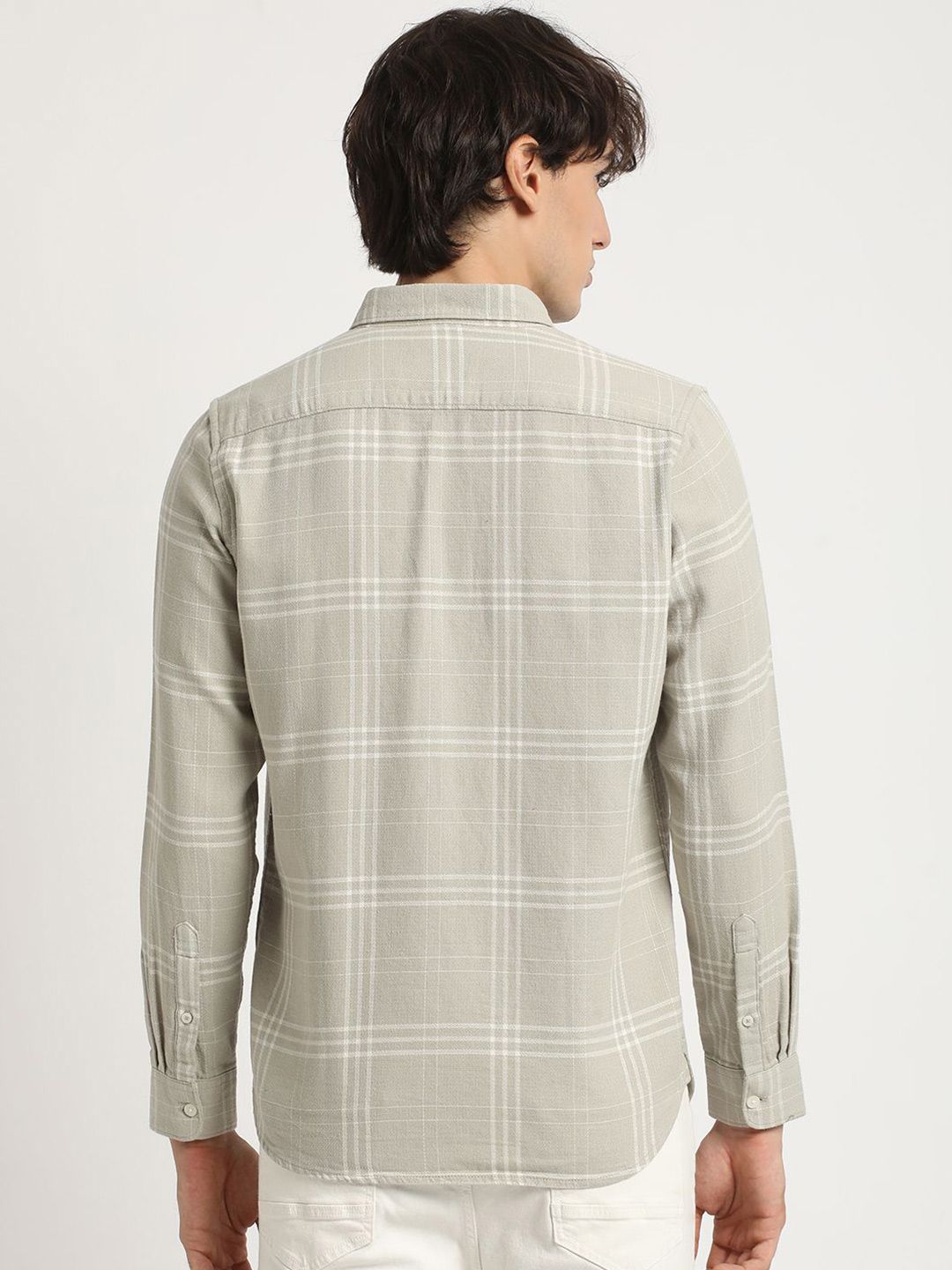 THE BEAR HOUSE Men Checked Slim Fit Casual Shirt
