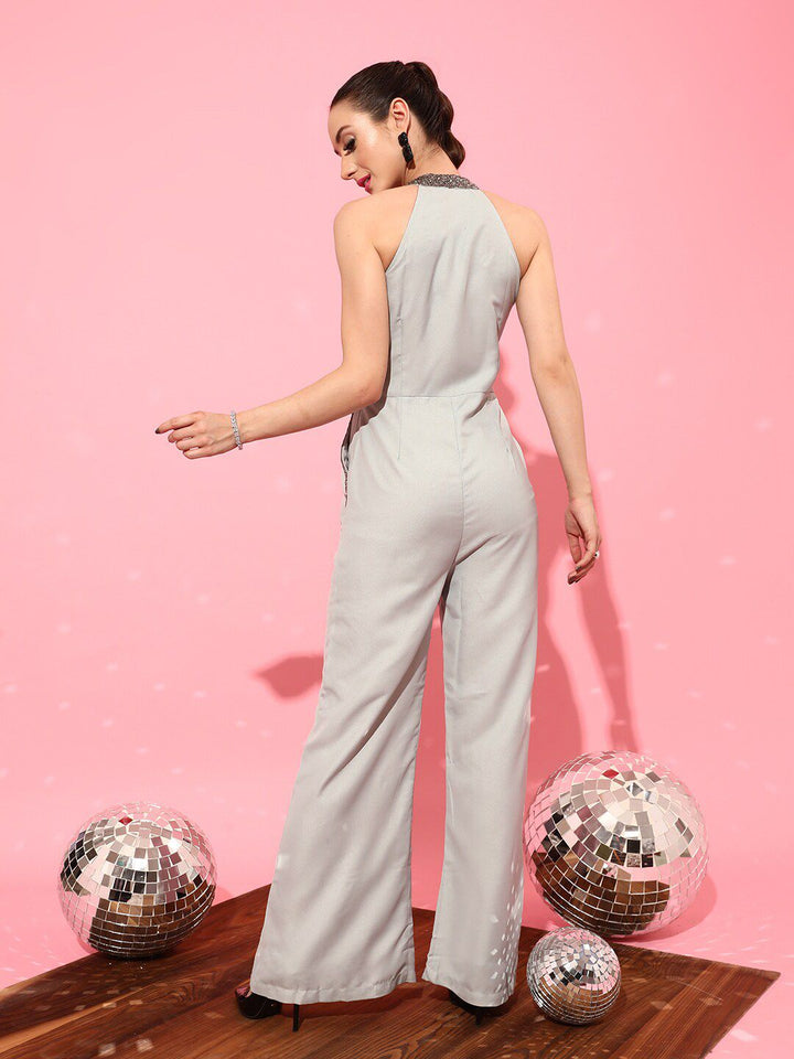 STREET 9 Women Grey Solid Jumpsuit